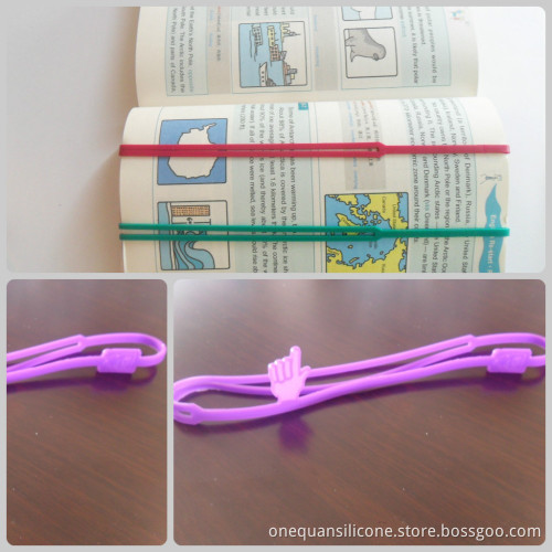 New silicone bookmarks, bookmark with finguer shape